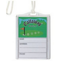 The Motion Bag Tag w/ Green Background
